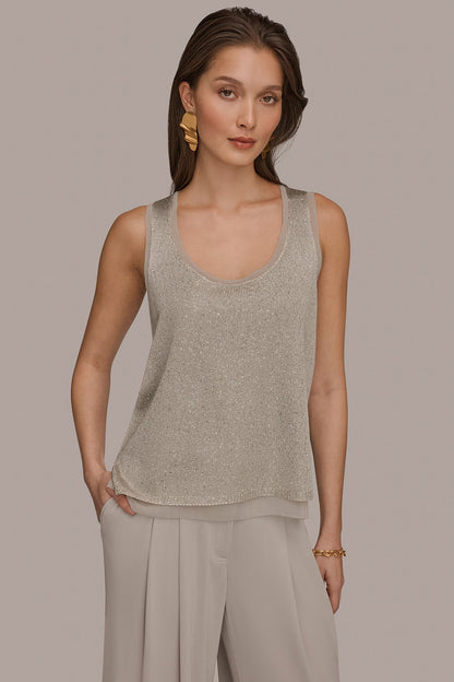 SEQUIN SHELL - Tuscan Grey