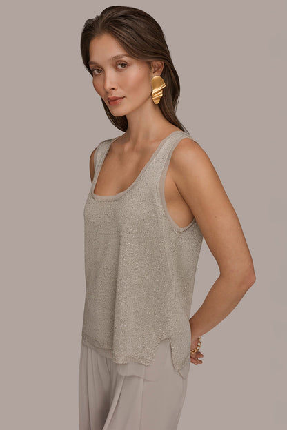 SEQUIN SHELL - Tuscan Grey
