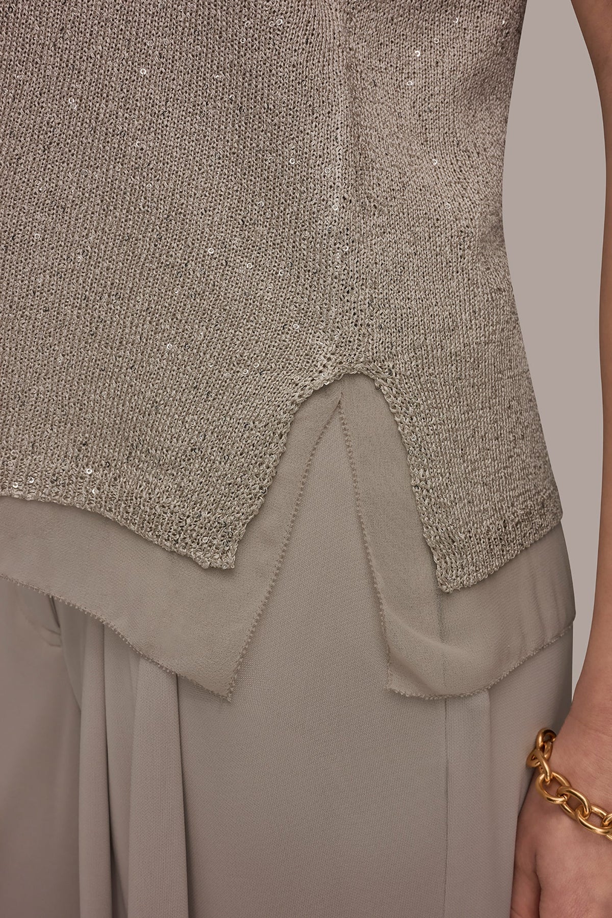 SEQUIN SHELL - Tuscan Grey