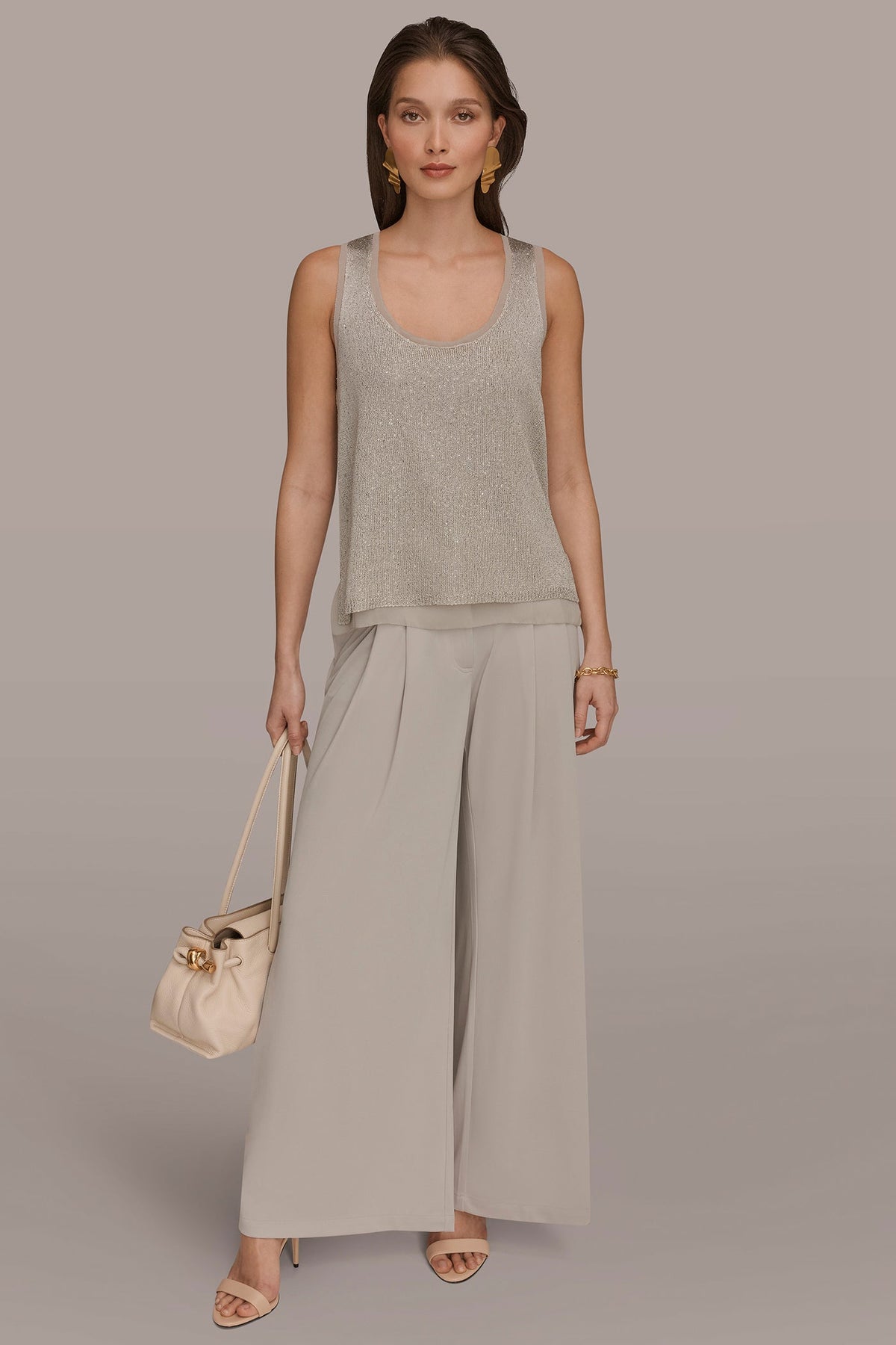 SEQUIN SHELL - Tuscan Grey