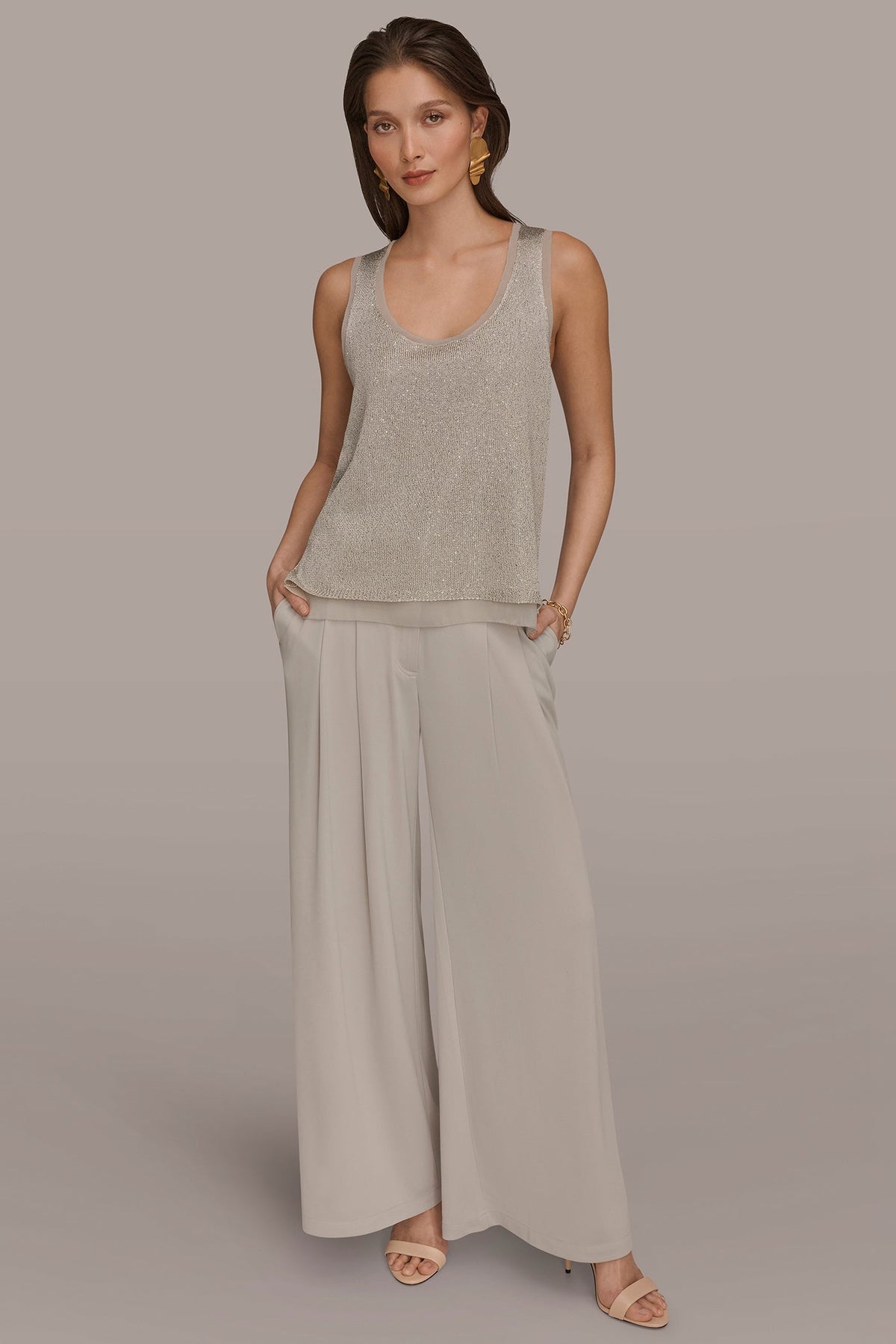 SEQUIN SHELL - Tuscan Grey