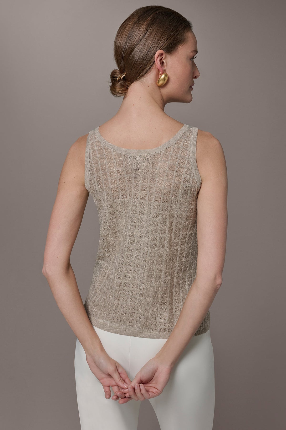 GRID STITCH SHELL - Tuscan Grey