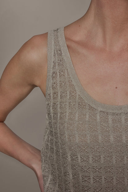 GRID STITCH SHELL - Tuscan Grey