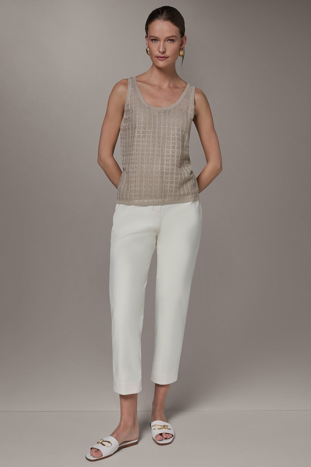 GRID STITCH SHELL - Tuscan Grey