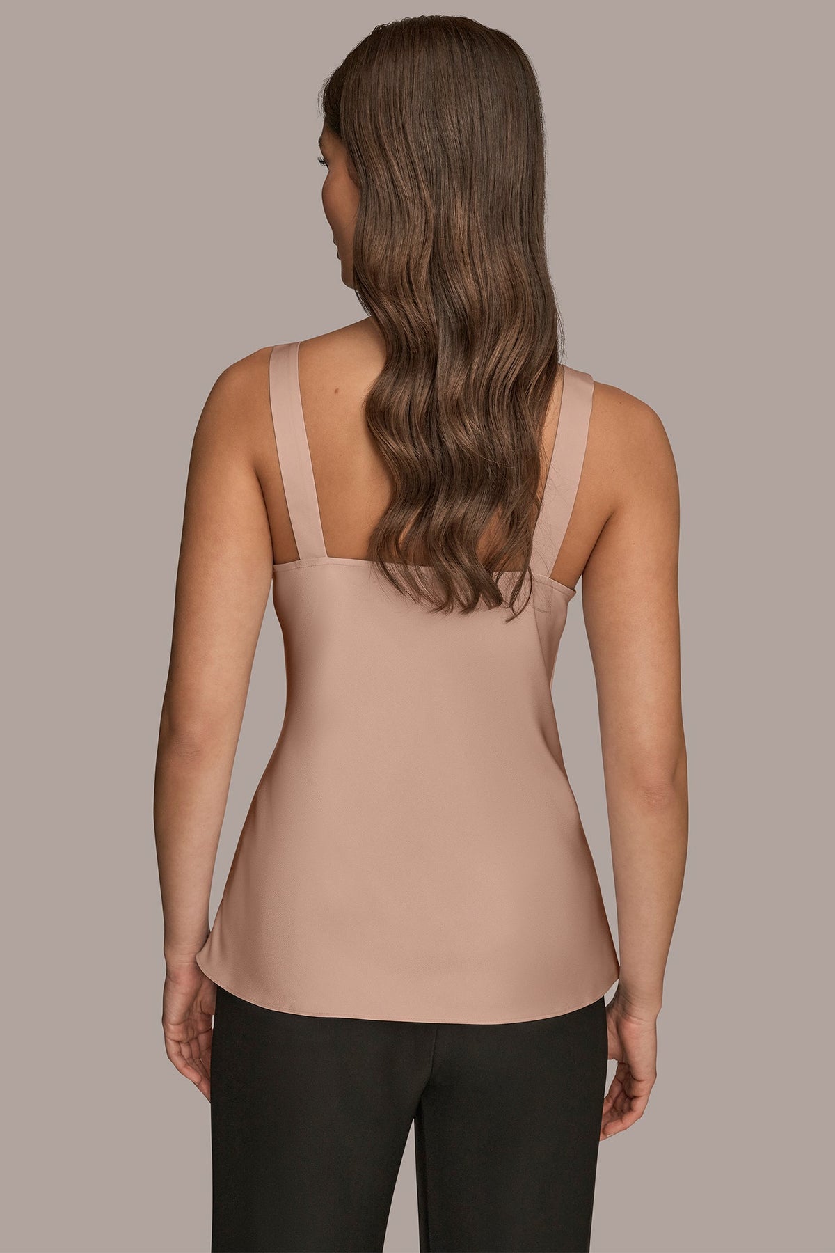 SATIN COWL-NECK CAMISOLE - Umbria