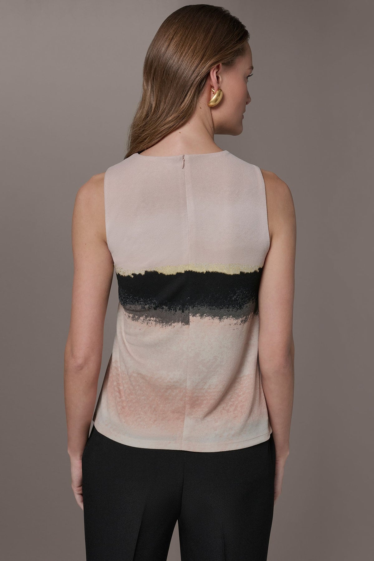 PRINTED HALTER TOP - Umbria/Black
